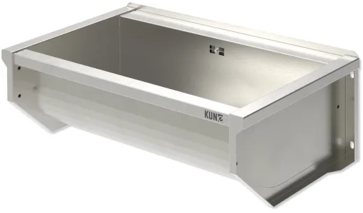 KUNe Arbeits-/ Mehrzweckbecken Solidum 70 WB15A-70 wandhngend gekantetes und geschweites Ausgussbecken (Beckentiefe 250mm)