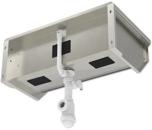 KUNe Arbeits-/ Mehrzweckbecken Solidum 70 WB15A-70 wandhngend gekantetes und geschweites Ausgussbecken (Beckentiefe 250mm)