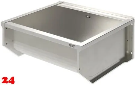 KUNe Arbeits-/ Mehrzweckbecken Solidum 70 Plus WB15A-70+ wandhngend gekantetes und geschweites Ausgussbecken (Beckentiefe 300mm)