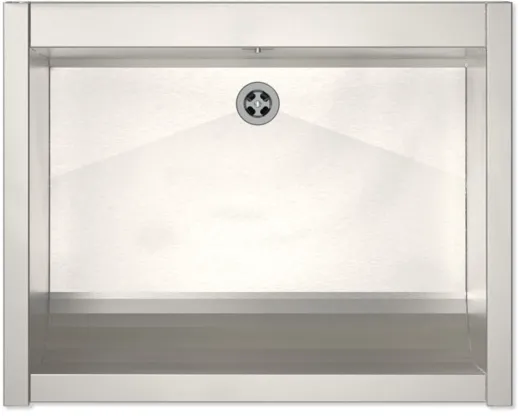 KUNe Arbeits-/ Mehrzweckbecken Solidum 70 Plus WB15A-70+ wandhngend gekantetes und geschweites Ausgussbecken (Beckentiefe 300mm)