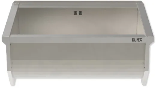 KUNe Arbeits-/ Mehrzweckbecken Solidum 70 Plus WB15A-70+ wandhngend gekantetes und geschweites Ausgussbecken (Beckentiefe 300mm)