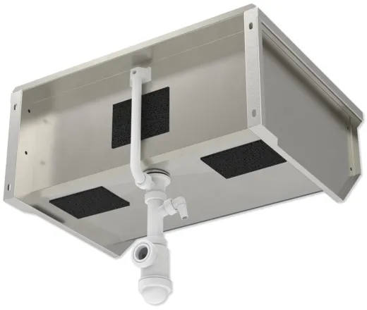 KUNe Arbeits-/ Mehrzweckbecken Solidum 70 Plus WB15A-70+ wandhngend gekantetes und geschweites Ausgussbecken (Beckentiefe 300mm)