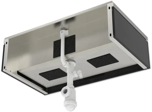 KUNe Arbeits-/ Mehrzweckbecken Novum 80 PWB22-80 wandhngend gekantetes und geschweites Ausgussbecken Verblendung Schwarz