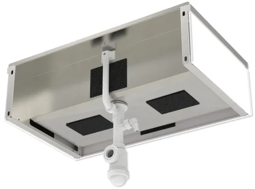 KUNe Arbeits-/ Mehrzweckbecken Novum 80 PWB22-80 wandhngend gekantetes und geschweites Ausgussbecken Verblendung Weiss