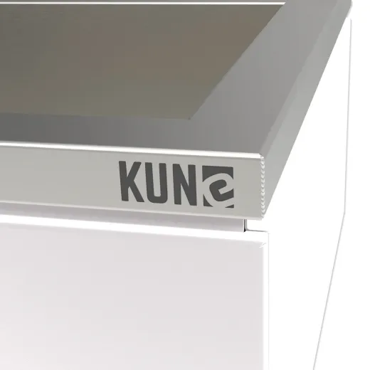 KUNe Arbeits-/ Mehrzweckbecken Novum 80 PWB22-80 wandhngend gekantetes und geschweites Ausgussbecken Verblendung Weiss