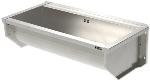 KUNe Arbeits-/ Mehrzweckbecken Solidum 90 WB15A-90 wandhngend gekantetes und geschweites Ausgussbecken (Beckentiefe 250mm)