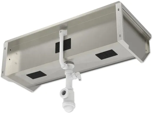 KUNe Arbeits-/ Mehrzweckbecken Solidum 90 WB15A-90 wandhngend gekantetes und geschweites Ausgussbecken (Beckentiefe 250mm)