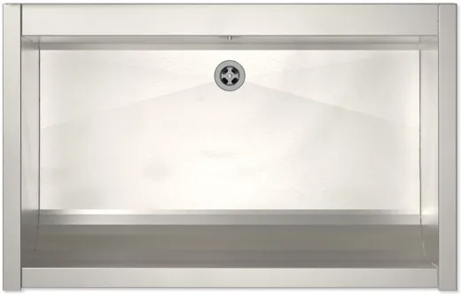 KUNe Arbeits-/ Mehrzweckbecken Solidum 90 Plus WB15A-90+ wandhngend gekantetes und geschweites Ausgussbecken (Beckentiefe 300mm)