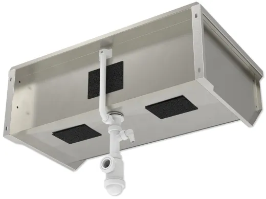 KUNe Arbeits-/ Mehrzweckbecken Solidum 90 Plus WB15A-90+ wandhngend gekantetes und geschweites Ausgussbecken (Beckentiefe 300mm)