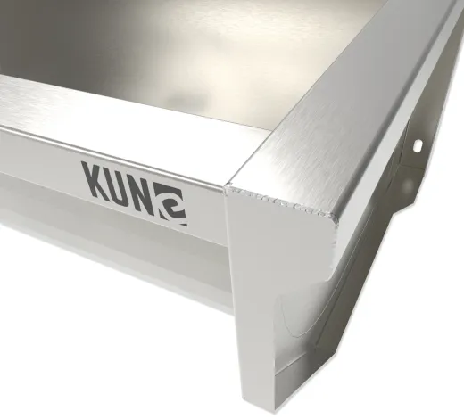 KUNe Arbeits-/ Mehrzweckbecken Solidum 120 WB15A-120 wandhngend gekantetes und geschweites Ausgussbecken (Beckentiefe 250mm)