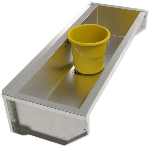 KUNe Arbeits-/ Mehrzweckbecken Solidum 120 WB15A-120 wandhngend gekantetes und geschweites Ausgussbecken (Beckentiefe 250mm)