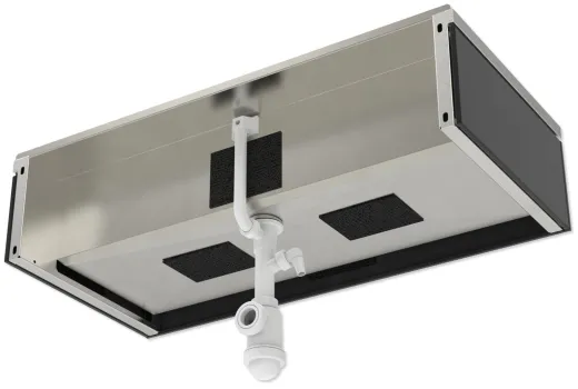 KUNe Arbeits-/ Mehrzweckbecken Novum 100 PWB22-100 wandhngend gekantetes und geschweites Ausgussbecken Verblendung Schwarz