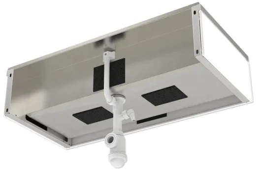 KUNe Arbeits-/ Mehrzweckbecken Novum 100 PWB22-100 wandhngend gekantetes und geschweites Ausgussbecken Verblendung Weiss