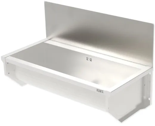 KUNe Solidum (Plus) 90 Spritzschutz Edelstahl WB15-SP90 passend Ausgussbecken Solidum 90 / Solidum 90 Plus