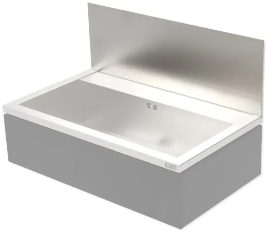 KUNe Novum 60 Spritzschutz Edelstahl PWB22-SP60 in 3 Farben auswhlbar passend Ausgussbecken Novum 60