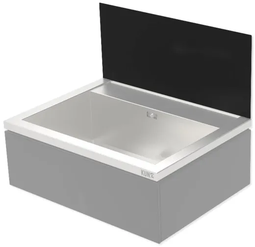 KUNe Novum 60 Spritzschutz Edelstahl PWB22-SP60 in 3 Farben auswhlbar passend Ausgussbecken Novum 60
