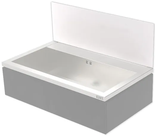 KUNe Novum 80 Spritzschutz Edelstahl PWB22-SP80 in 3 Farben auswhlbar passend Ausgussbecken Novum 80