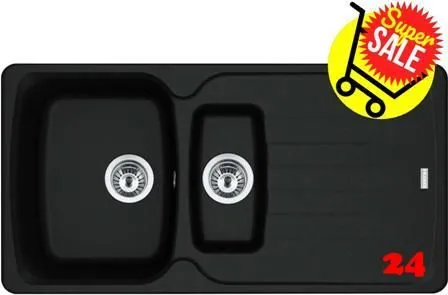 ✅ FRANKE Küchenspüle Antea AZG 651-97 Fragranit+ Einbauspüle / Granitspüle mit Siebkorb als Drehknopfventil Farbe Black Matt ✅ FRANKE Küchenspüle Antea AZG 651-97 Fragranit+ Einbauspüle / Granitspüle mit Siebkorb als Drehknopfventil Farbe Black Matt