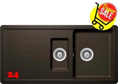 ✅ SCHOCK Kchensple Toledo D-150 Cristadur Nano-Granitsple / Einbausple mit Drehexcenter Farbe Bronze