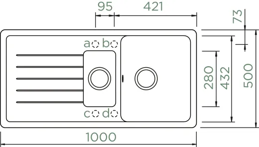 ✅ SCHOCK Kchensple Toledo D-150 Cristadur Nano-Granitsple / Einbausple mit Drehexcenter Farbe Bronze