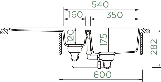 ✅ SCHOCK Kchensple Toledo D-150 Cristadur Nano-Granitsple / Einbausple mit Drehexcenter Farbe Bronze