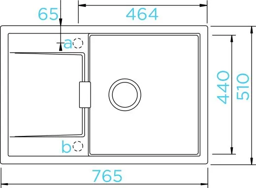 ✅ SCHOCK Kchensple Mono D-100 Cristadur Nano-Granitsple / Einbausple mit Drehexcenter Farbe Silverstone