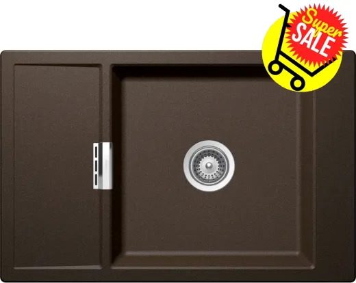 ✅ SCHOCK Kchensple Mono D-100XS Cristadur Nano-Granitsple / Einbausple mit Drehexcenter Farbe Bronze