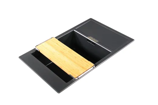 ✅ SCHOCK Kchensple Mono D-100XS Cristadur Nano-Granitsple / Einbausple mit Drehexcenter Farbe Bronze