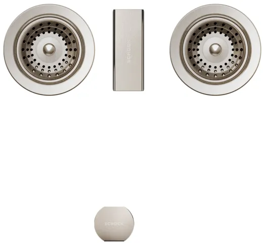 ✅ SCHOCK Kchensple Signus D-150 Cristadur Nano-Granitsple / Einbausple mit Drehexcenter Farbe Silverstone