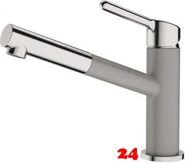 FRANKE Kchenarmatur Orbit Fragranit+ Farben Einhebelmischer mit Zugauslauf und Laminar Perlator 120 schwenkbarer Auslauf