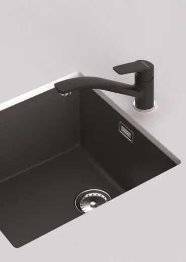 ✅ SCHOCK Kchenarmatur Daja Cristalite Basic Line Einhebelmischer Festauslauf 360 schwenkbarer Auslauf Farbe Croma