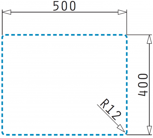 PYRAMIS Kchensple Astris (50x40) 1B Unterbausple mit Siebkorb als Stopfen- oder Drehknopfventil