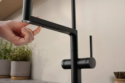 HANSGROHE Kchenarmatur Talis Select M54 PowderSpray Chrom Einhebelmischer mit Pendelbrause, Semi-Pro, 3jet (72861000)