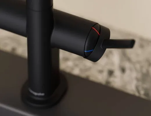 HANSGROHE Kchenarmatur Talis Select M54 PowderSpray Chrom Einhebelmischer mit Pendelbrause, Semi-Pro, 3jet (72861000)