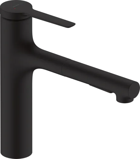 HANSGROHE Kchenarmatur Zesis M33 Mattschwarz Einhebelmischer 160 mit Ausziehbrause, 2jet, sBox lite (74804670)