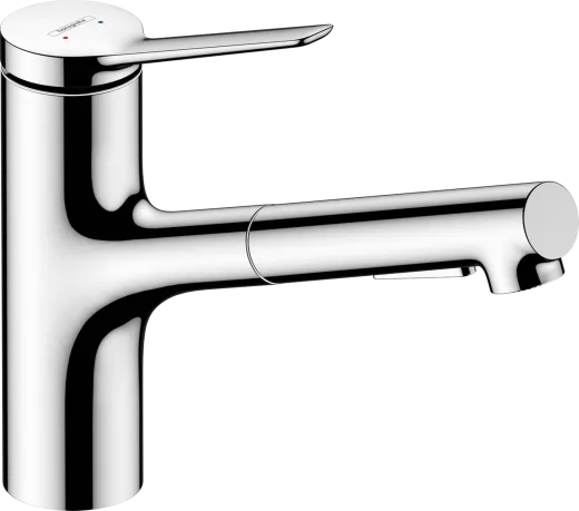 HANSGROHE Kchenarmatur Zesis M33 Chrom Einhebelmischer 150 mit Ausziehbrause, 2jet, sBox lite (74803000)