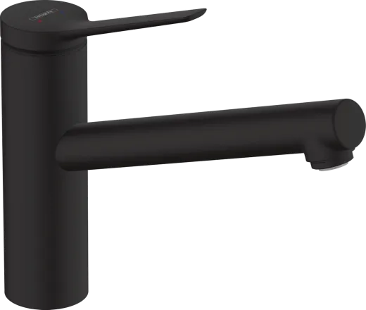 HANSGROHE Kchenarmatur Zesis M33 Mattschwarz Einhebelmischer 150 mit Festauslauf, 1jet (74802670)