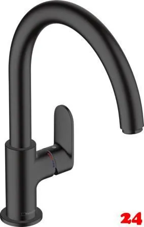 HANSGROHE Kchenarmatur Vernis Blend M35 Mattschwarz Einhebelmischer 210 mit Festauslauf, 1jet (71870670)
