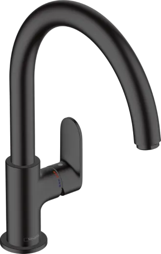 HANSGROHE Kchenarmatur Vernis Blend M35 Mattschwarz Einhebelmischer 210 mit Festauslauf, 1jet (71870670)