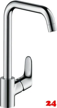 HANSGROHE Kchenarmatur Focus M41 Chrom Einhebelmischer 260 EcoSmart mit Festauslauf, 1jet (31821000)