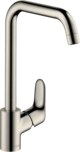 HANSGROHE Kchenarmatur Focus M41 Edelstahl Finish Einhebelmischer 260 EcoSmart mit Festauslauf, 1jet (31821800)