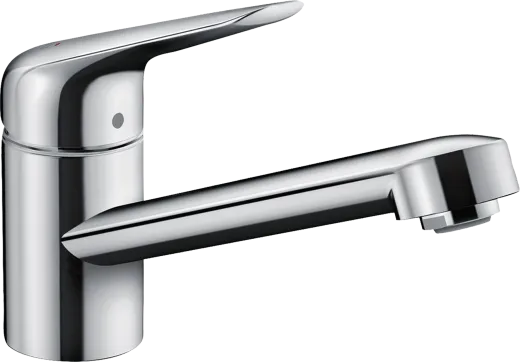 HANSGROHE Kchenarmatur Focus M42 Chrom Einhebelmischer 100 CoolStart EcoSelection mit Festauslauf, 1jet (71809000)