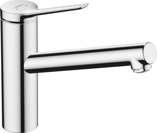 HANSGROHE Kchenarmatur Zesis M33 Chrom Einhebelmischer 150 EcoSmart mit Festauslauf, 1jet (74811000)