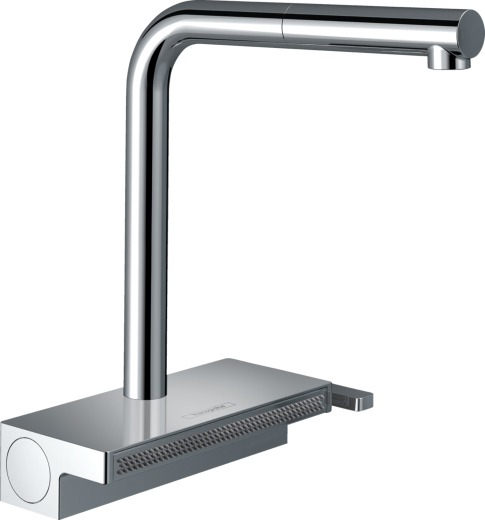 HANSGROHE Kchenarmatur Aquno Select M81 Chrom Einhebelmischer 250 mit Ausziehauslauf, 2jet (73836000)