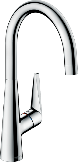 HANSGROHE Kchenarmatur Talis M51 Chrom Einhebelmischer 260 mit Festauslauf, 1jet Niederdruck (72812000)