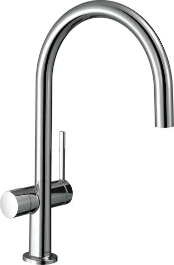 HANSGROHE Kchenarmatur Talis M54 Chrom Einhebelmischer 220 Festauslauf mit Gerteabsperrventil, 1jet (72805000)