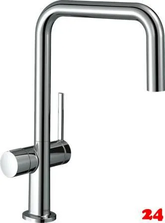 HANSGROHE Kchenarmatur Talis M54 Chrom Einhebelmischer 220 Festauslauf mit Gerteabsperrventil, 1jet (72807000)