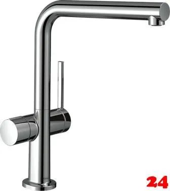 HANSGROHE Kchenarmatur Talis M54 Chrom Einhebelmischer 270 Festauslauf mit Gerteabsperrventil, 1jet (72827000)