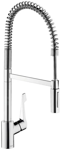 HANSGROHE Kchenarmatur Cento Chrom Einhebelmischer 190 EcoSelection XXL, SemiPro mit Pendelbrause, 2jet (14806000)