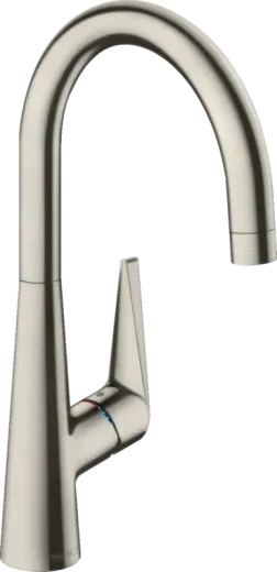 HANSGROHE Kchenarmatur Talis M51 Edelstahl Finish Einhebelmischer 260 EcoSmart mit Festauslauf, 1jet (72816800)